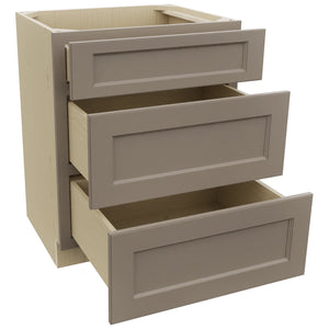 Fabuwood Fusion Oyster VDB27-34 Vanity Drawer Cabinet, Open View