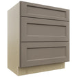Fabuwood Fusion Oyster VDB30-34 Vanity Drawer Cabinet, Front View