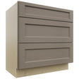Fabuwood Fusion Oyster VDB33-34 Vanity Drawer Cabinet, Front View
