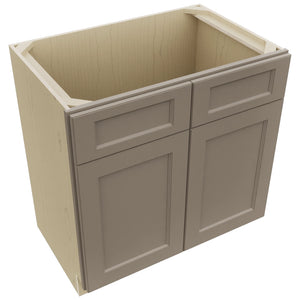 Fabuwood Fusion Oyster VSB33-34 Vanity Sink Cabinet, Top View
