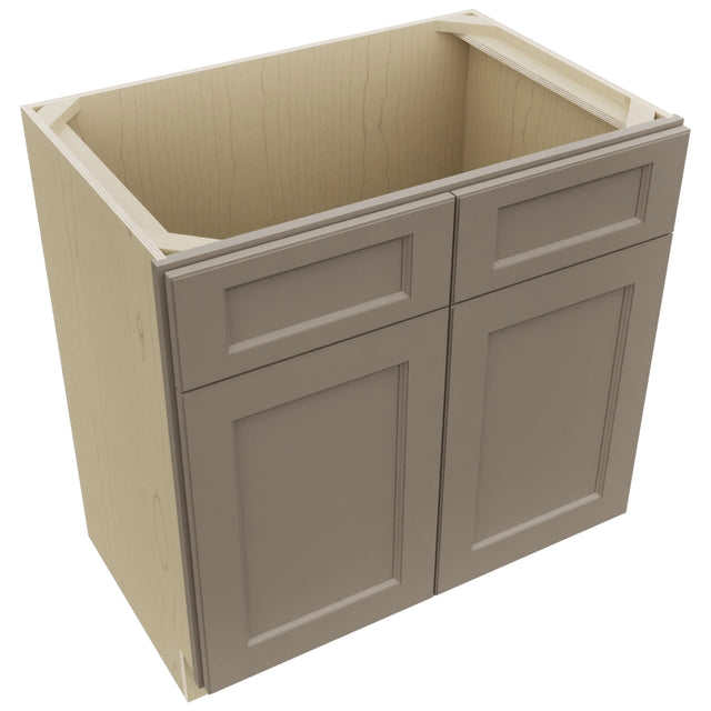 Fabuwood Fusion Oyster VSB33-34 Vanity Sink Cabinet, Top View