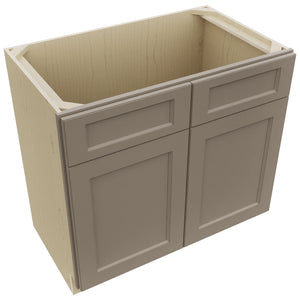 Fabuwood Fusion Oyster VSB36-34 Vanity Sink Cabinet, Top View