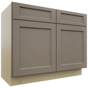 Fabuwood Fusion Oyster VSB42-34 Vanity Sink Cabinet, Front View