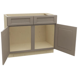Fabuwood Fusion Oyster VSB42-34 Vanity Sink Cabinet, Open View
