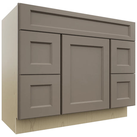 Fabuwood Fusion Oyster VSD30DL Vanity Combo Cabinet, Front View