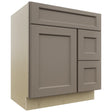 Fabuwood Fusion Oyster VSD36DR Vanity Combo Cabinet, Front View