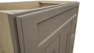 Fabuwood Fusion Oyster VSD48 Vanity Combo Cabinet, Detail View