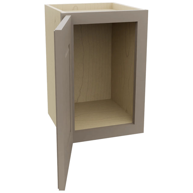Fabuwood Fusion Oyster W1218 Wall Standard Cabinet, Open View