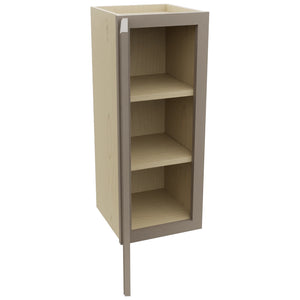 Fabuwood Fusion Oyster W1230 Wall Standard Cabinet, Open View