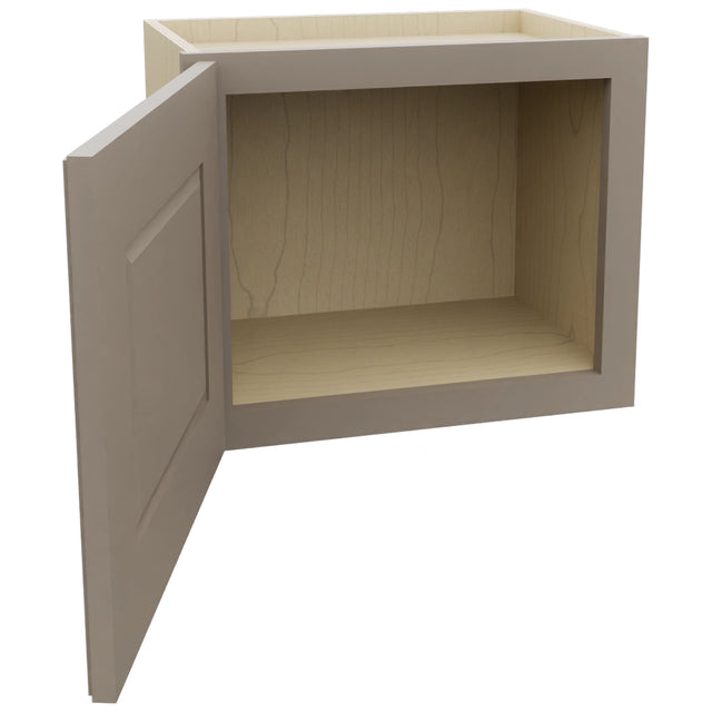 Fabuwood Fusion Oyster W1815 Wall Standard Cabinet, Open View