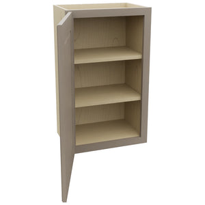 Fabuwood Fusion Oyster W1830 Wall Standard Cabinet, Open View