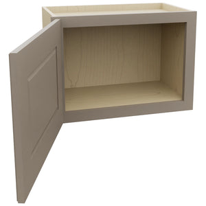 Fabuwood Fusion Oyster W2115 Wall Standard Cabinet, Open View
