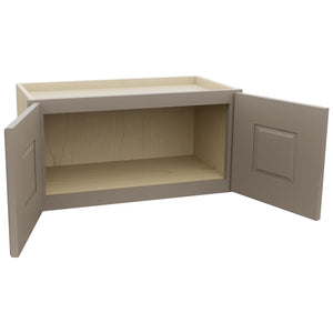 Fabuwood Fusion Oyster W2412 Wall Standard Cabinet, Open View