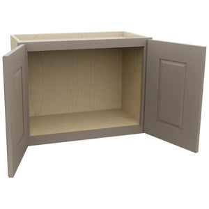 Fabuwood Fusion Oyster W2418 Wall Standard Cabinet, Open View