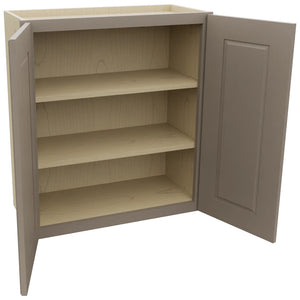 Fabuwood Fusion Oyster W2730 Wall Standard Cabinet, Open View