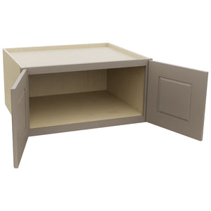 Fabuwood Fusion Oyster W301524 Wall Deep Cabinet, Open View
