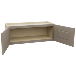 Fabuwood Fusion Oyster W3312 Wall Standard Cabinet, Open View