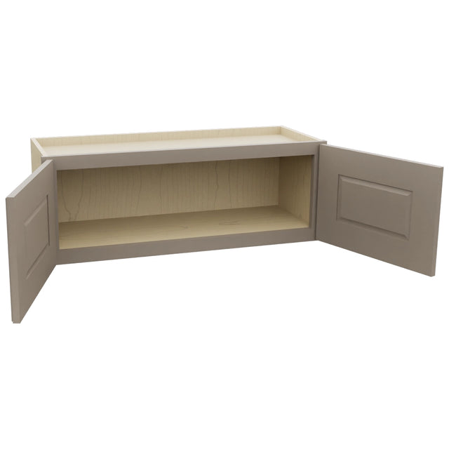 Fabuwood Fusion Oyster W3312 Wall Standard Cabinet, Open View