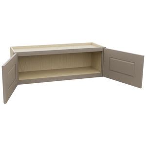 Fabuwood Fusion Oyster W3612 Wall Standard Cabinet, Open View