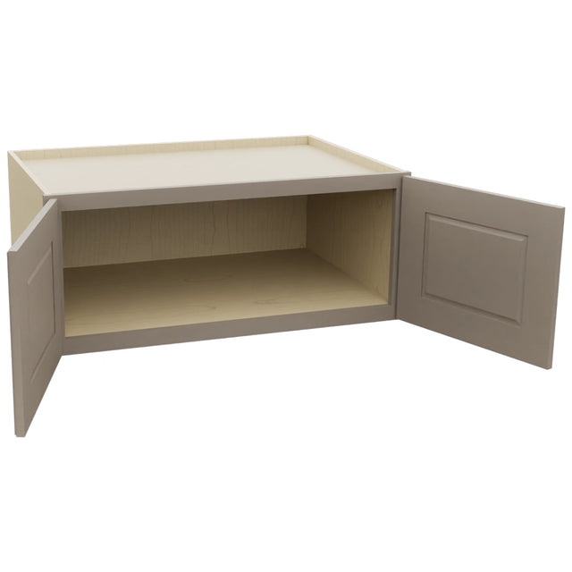 Fabuwood Fusion Oyster W361524 Wall Deep Cabinet, Open View
