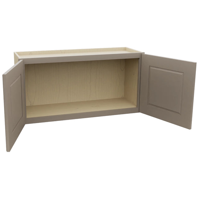 Fabuwood Fusion Oyster W3618 Wall Standard Cabinet, Open View