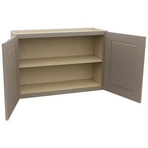 Fabuwood Fusion Oyster W3624 Wall Standard Cabinet, Open View