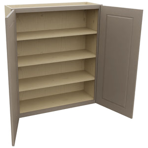 Fabuwood Fusion Oyster W3642 Wall Standard Cabinet, Open View