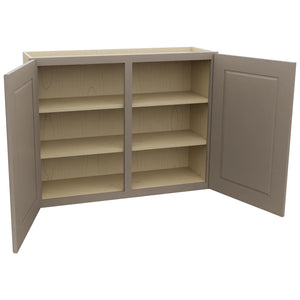 Fabuwood Fusion Oyster W3930 Wall Standard Cabinet, Open View