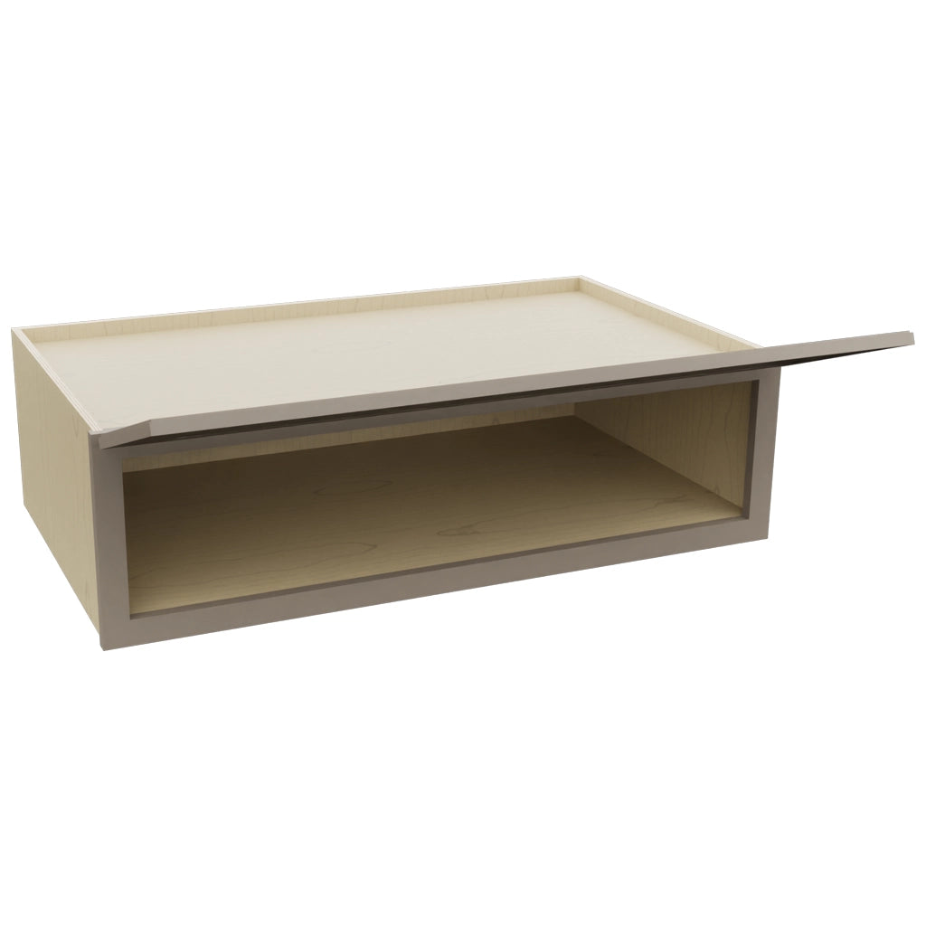 Fabuwood Fusion Oyster W421224LU Wall Deep Cabinet, Open View