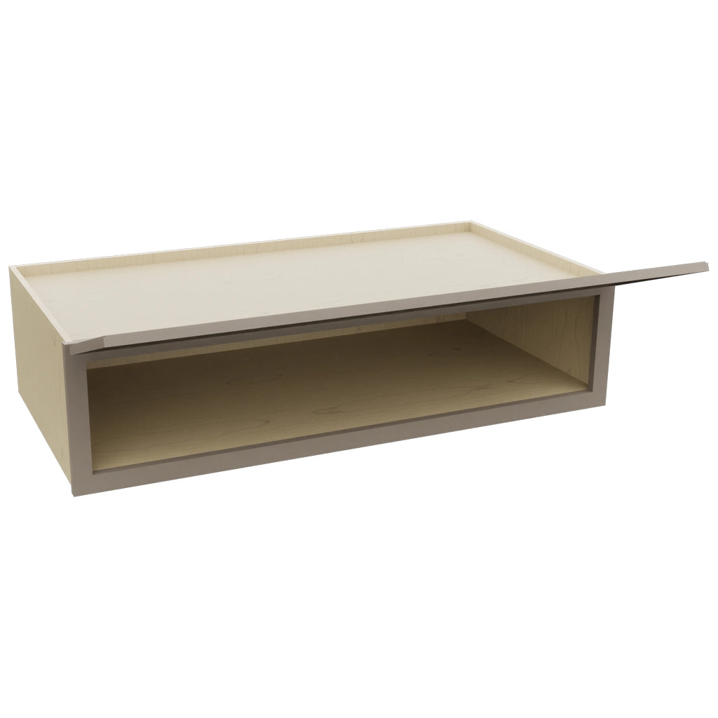Fabuwood Fusion Oyster W481224LU Wall Deep Cabinet, Open View