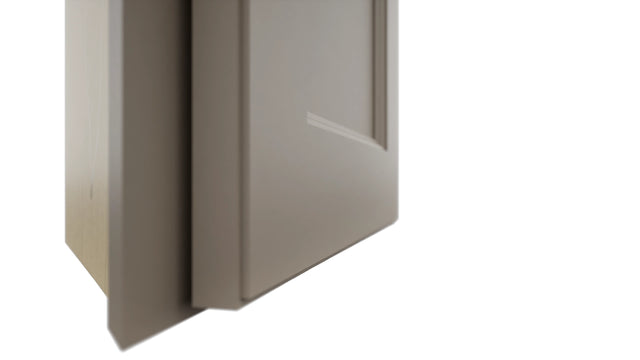 Fabuwood Fusion Oyster WAE1230 Wall Angle End Cabinet, Detail View