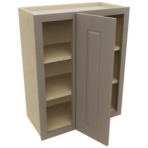 Fabuwood Fusion Oyster WBC2430 Wall Corner Blind Cabinet, Open View