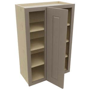 Fabuwood Fusion Oyster WBC2436 Wall Corner Blind Cabinet, Open View