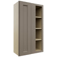 Fabuwood Fusion Oyster WBC2442 Wall Corner Blind Cabinet, Front View