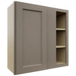 Fabuwood Fusion Oyster WBC3030 Wall Corner Blind Cabinet, Front View