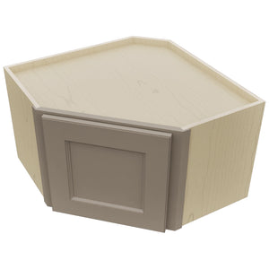 Fabuwood Fusion Oyster WDC2415 Wall Corner Diagonal Cabinet, Top View