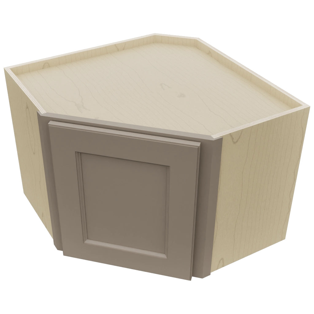 Fabuwood Fusion Oyster WDC2418 Wall Corner Diagonal Cabinet, Top View