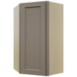 Fabuwood Fusion Oyster WDC2442 Wall Corner Diagonal Cabinet, Front View