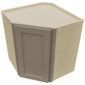 Fabuwood Fusion Oyster WDC2730 Wall Corner Diagonal Cabinet, Top View