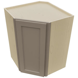 Fabuwood Fusion Oyster WDC2736 Wall Corner Diagonal Cabinet, Top View