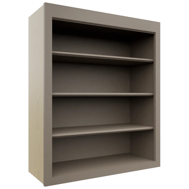 Fabuwood Fusion Oyster WOS3036 Wall Open Shelf, Front View