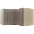 Fabuwood Fusion Oyster WPC2415 Wall Corner Pie Cabinet, Front View