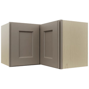 Fabuwood Fusion Oyster WPC2415 Wall Corner Pie Cabinet, Front View