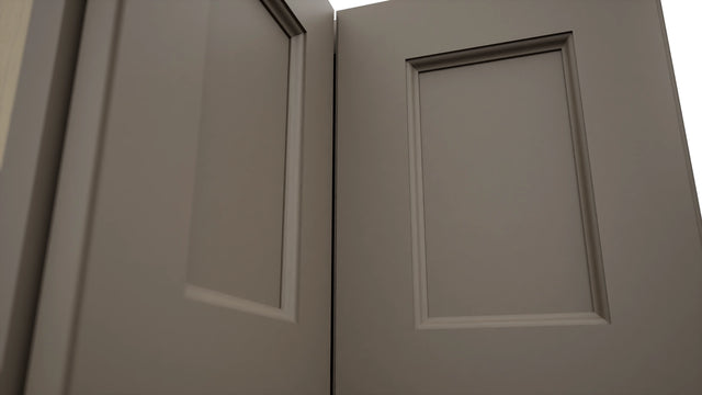 Fabuwood Fusion Oyster WPC2415 Wall Corner Pie Cabinet, Detail View