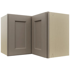 Fabuwood Fusion Oyster WPC2418 Wall Corner Pie Cabinet, Front View