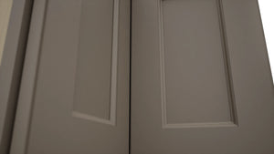 Fabuwood Fusion Oyster WPC2418 Wall Corner Pie Cabinet, Detail View