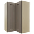 Fabuwood Fusion Oyster WPC2436 Wall Corner Pie Cabinet, Front View