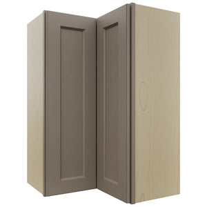 Fabuwood Fusion Oyster WPC2436 Wall Corner Pie Cabinet, Front View