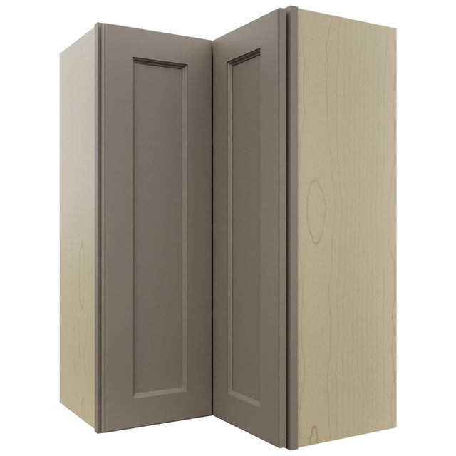 Fabuwood Fusion Oyster WPC2436 Wall Corner Pie Cabinet, Front View