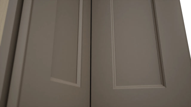 Fabuwood Fusion Oyster WPC2436 Wall Corner Pie Cabinet, Detail View